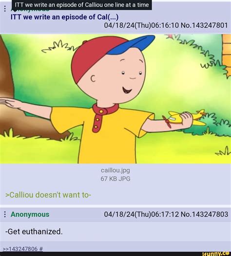 Caillou Memes Best Collection Of Funny Caillou Pictures On Ifunny