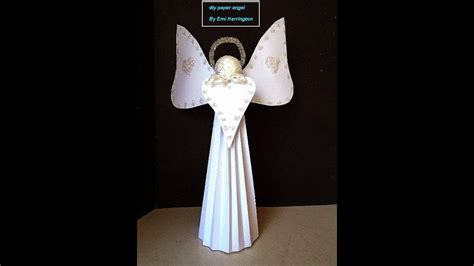 Diy Cardstock Paper Angel Easy Christmas Angel Paper Arts Paper