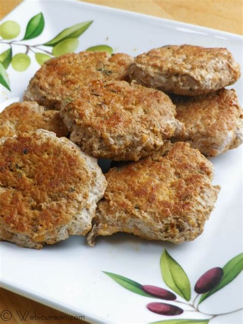 Spicy Turkey Sausage Patties | Webicurean