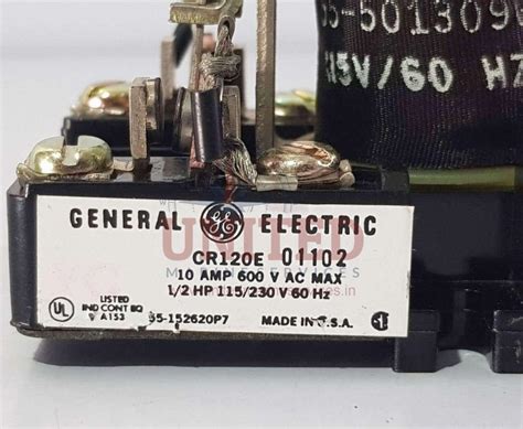 GENERAL ELECTRIC RELAY CR120E 01102 10 AMP 600VAC | United Marine Services