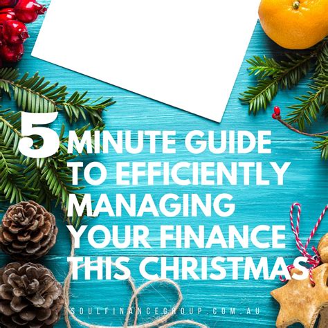 minute guide  efficiently managing  finance  christmas