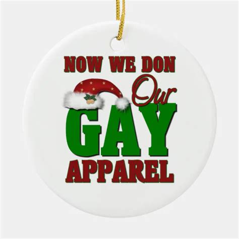 Funny Gay Christmas Ornament Zazzle