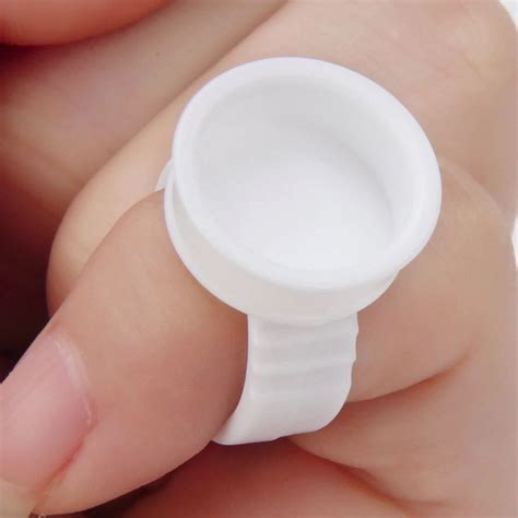 Anel De Batoque Descart Vel Branco Unid Micropigmentacao Shopee