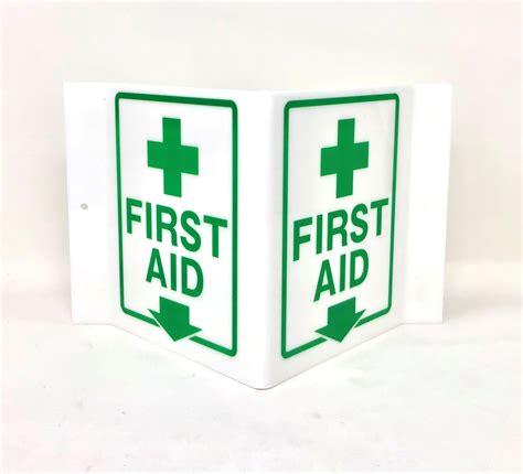 Unishield 9 Width X 6 Height X 4 Depth Acrylic Green On White Standard First Aid