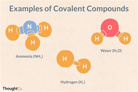 Covalent Bonds Examples and Compounds