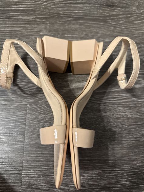 AGL Angie Ankle Strap Sandal Basic Basic Nude Pump Womens Sz US