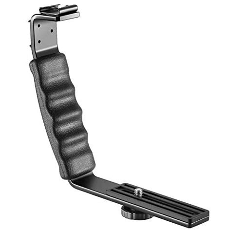 Fotox L Shape Hot Shoes Tripod Mount Bracket Holder For Flash Light Camera Mini Dv Camcorder