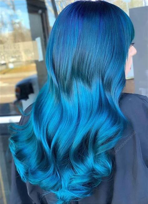 13 Gorgeous Blue Hair Color And Hairstyle Design Ideas - Fashionsum