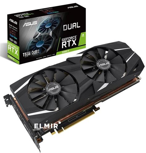 Видеокарта Asus PCI-E GeForce RTX2080 Ti 11GB DDR6 (DUAL-RTX2080TI-11G ...