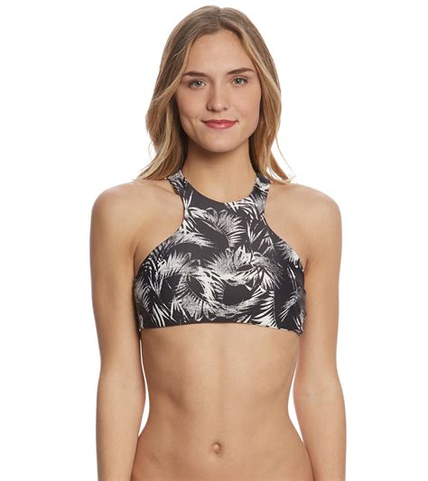 Billabong Luv Lost High Neck Bikini Top At Swimoutlet Free Shipping
