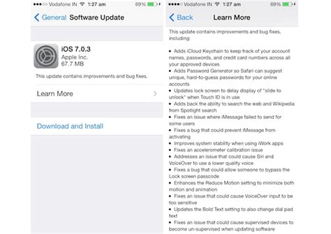 Apple Releases Ios 7 0 3 Update Brings Icloud Keychain Imessage Fixes