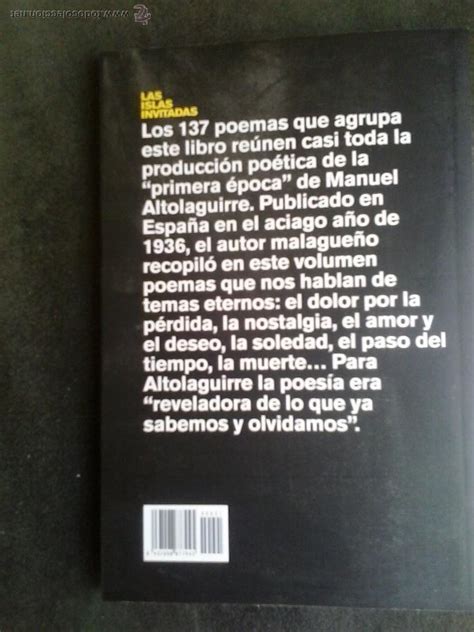 Las Islas Invitadas De Manuel Altolaguirre Co Comprar Libros De