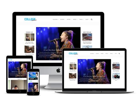 College Magazine Mai Theme Showcase Site