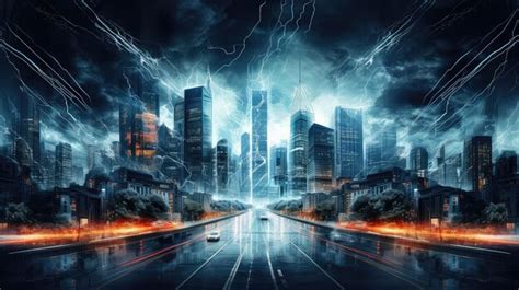 premium photo power electric energy background