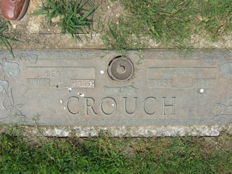 Bert Edward Crouch Monumento Find A Grave