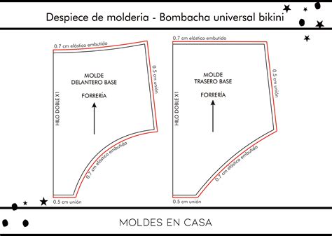 Conjunto Corpiño Grecia Bombacha universal tiro alto bikini Moldes en casa