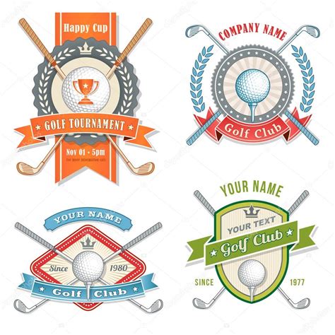 Golf Club Logos Stock Vector By ©fourleaflovers 54984161