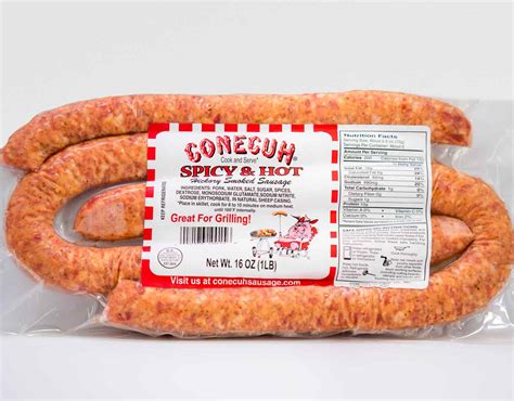 Spicy Hot Hickory Sausage Conecuh Sausage