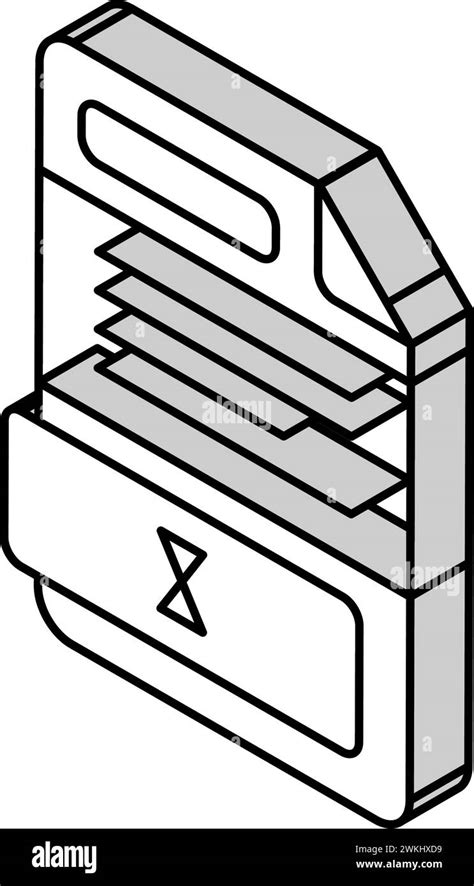 Formato De Archivo Txt Documento Isom Trico Icono Ilustraci N Vectorial