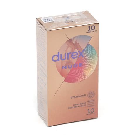 Durex Nude Ultra Fin Pr Servatifs En Latex Lubrifi S