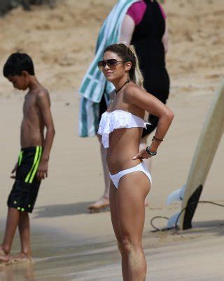 Vanessa Hudgens Showing Off Her Hot Body In White Strapless Bikini At