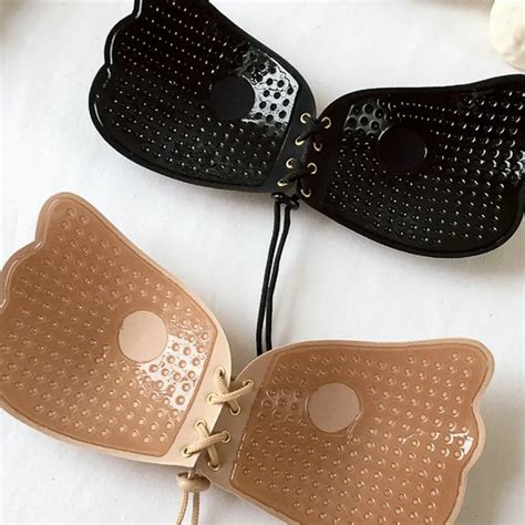 Women Sexy Strapless Adhesive Stick Bra Invisible Strapless Push Up Bras Backless Lingerie