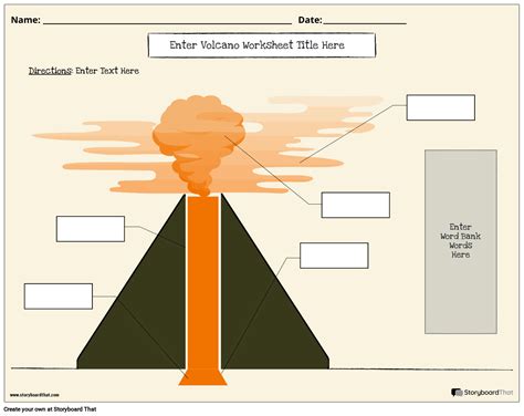 Free Volcano Worksheets Vocabulary And Diagram Studies Worksheets Library