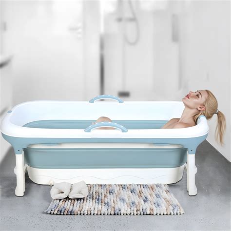 58/50/46 inch Foldable Bathtub, Portable Bathtub for Adult Kids, Large