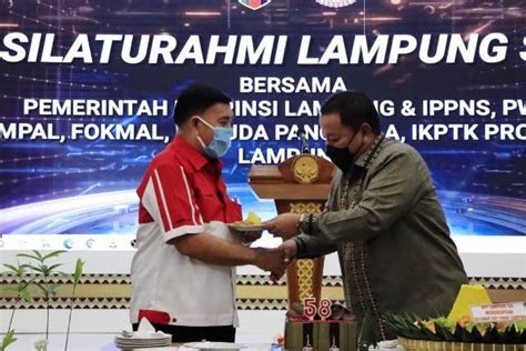 Hut Ke Provinsi Lampung Gubernur Arinal Djunaidi Silaturahmi Dengan