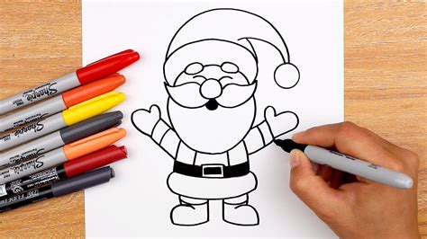 How To Draw Santa Claus Step By Step Youtube