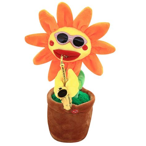 Танцующая поющая игрушка-подсолнух купить на OZON по низкой цене ...