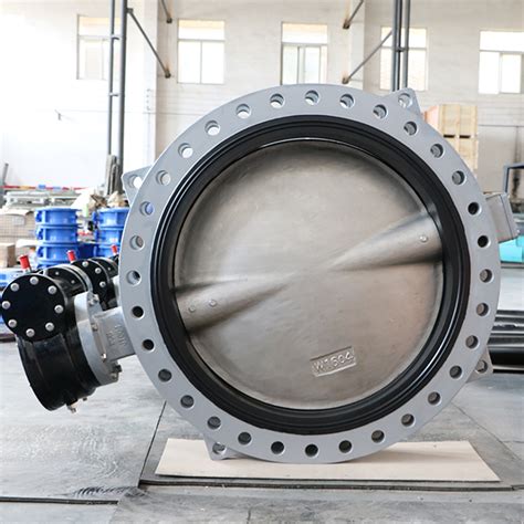 Concentric U Section U Type Double Flange Butterfly Valve With Rubber