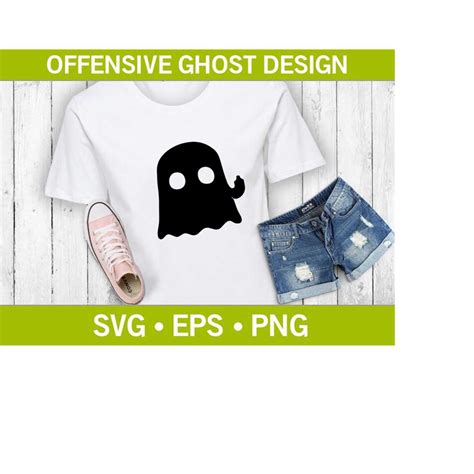 Ghost Giving Middle Finger SVG Fuck You Svg Middle Finger Inspire Uplift