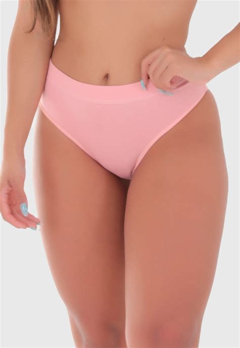 Kit Tangas Fio Duplo Cintura Alta de Algodão Penteado Lingerie Compre Agora Dafiti Brasil