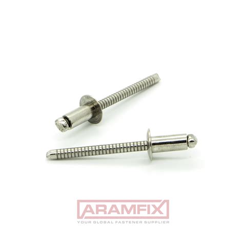 Iso 15983a Domed Head Blind Rivets 5x12mm Stainless A4 Stainless A4