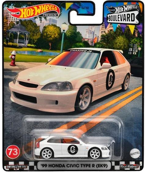 Samoch D Mattel Hot Wheels Boulevard Honda Civic Type R Bia Y Por Wnaj Ceny Allegro Pl