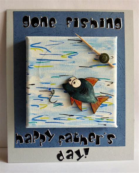 Gone Fishing Fathers Day Card