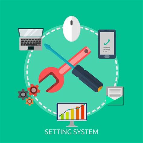 Setting System Conceptual Illustration Design Vector Art At Vecteezy