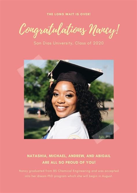 Free, custom printable graduation announcement templates | Canva