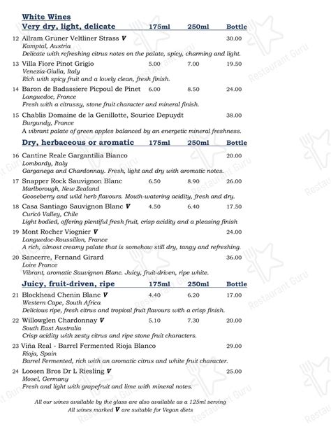 Menu At Rose Crown Cuckfield Pub Bar Haywards Heath