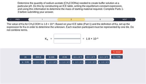 Solved Determine The Quantity Of Sodium Acetate Ch Coona Chegg