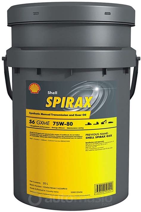SHELL Spirax S6 GXME 75W-80 - купить моторное масло и фильтры в Киеве ...