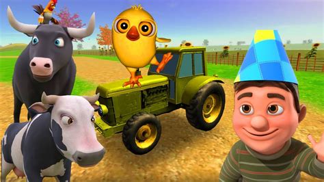 El Pollito Pìo 3D El Toro y El Tractor Juego El Pollito y El