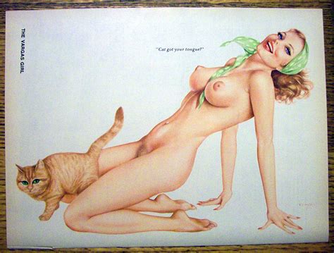 Rule Girls Alberto Vargas Barefoot Blonde Hair Breasts Feline