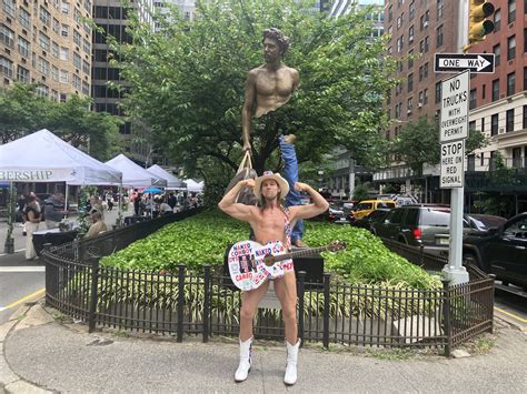 New York City Icons Like Sal Sinatra And Naked Cowboy Entertain At Park Avenue Day
