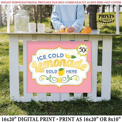 Lemonade Stand Signs Printable