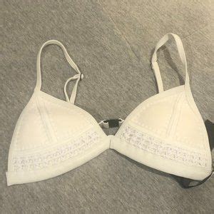 Triangl Swimwear Swim Show Off Your Tan Nwt Triangl Gigi Bikini Neoprene Crochet Bikini Top