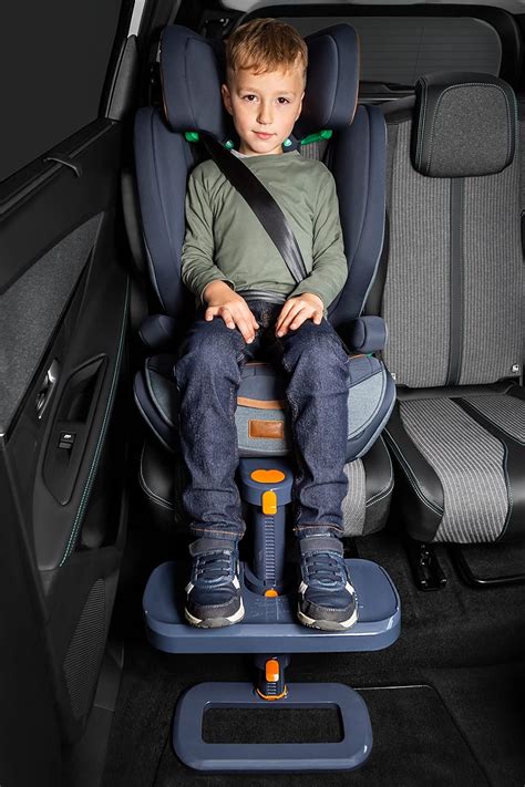 Kneeguardkids3 Car Seat Footrest Booster Seat Footrest Grey