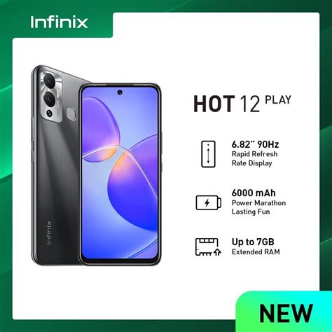 Jual Infinix Hot 12 Play 4 64 NFC 4GB 128GB GARANSI RESMI Shopee