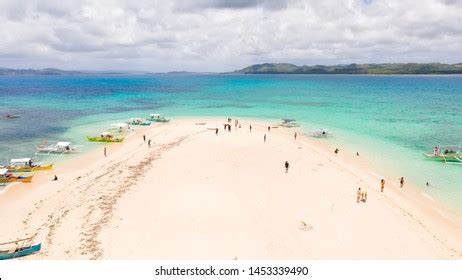 Naked Island Siargao White Sandy Island Stock Photo 1453339490